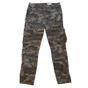 Wrangler Men's Camo Cargo Pants - Olive Green & Brown